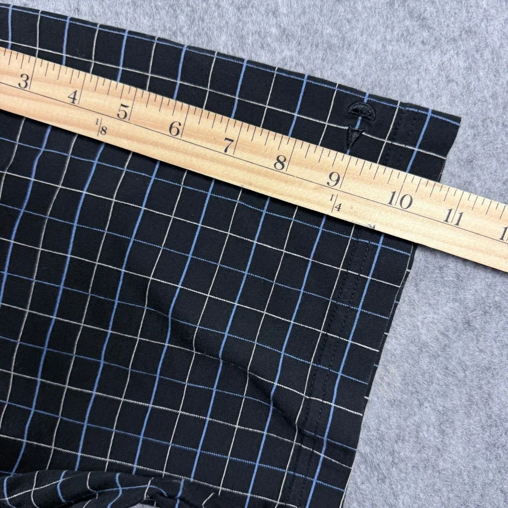 Grand Slam Polo Shirt Men XXL Performance Black Windowpane Check Golf Preppy VTG